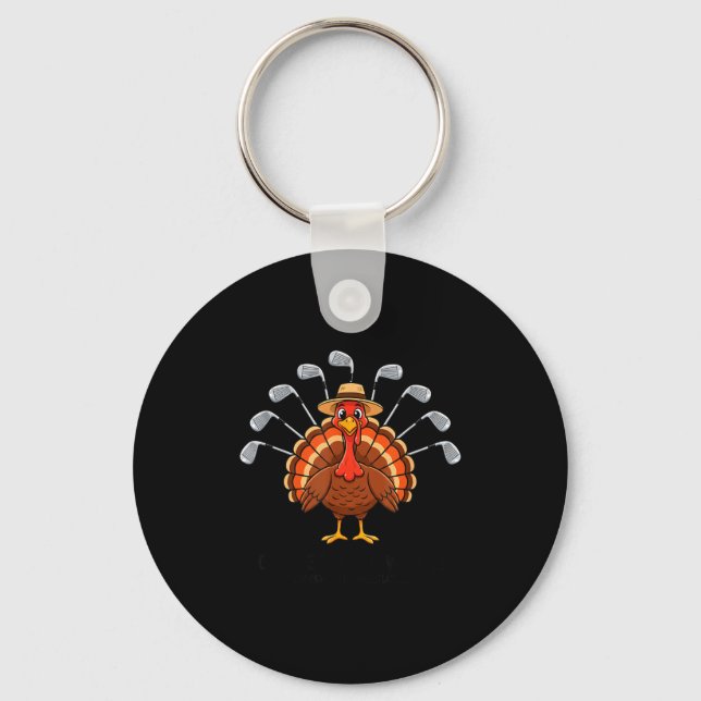 Llavero Thanksgiving Golf Turkey Funny Turkey Day Golf Cli (Anverso)