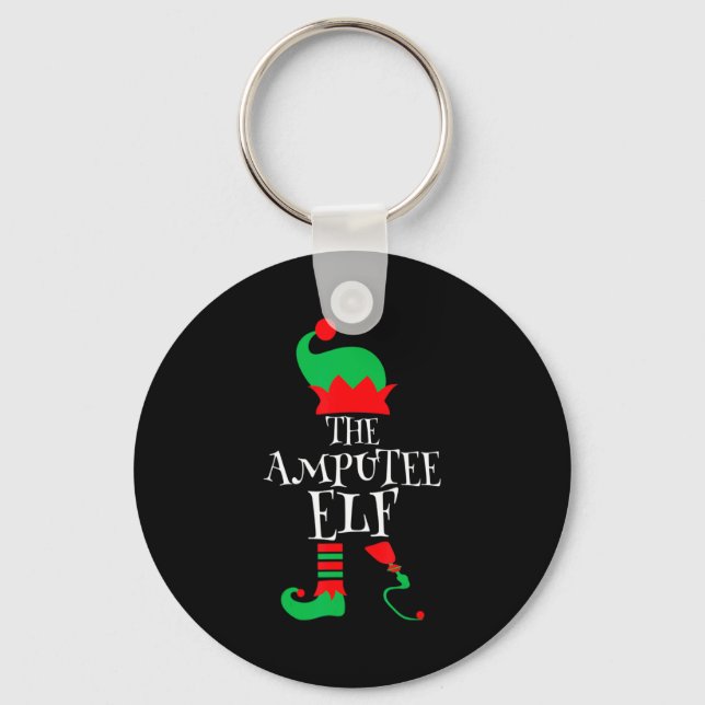 Llavero The Amputee Elf Christmas Funny Limb Surgery Joke  (Anverso)
