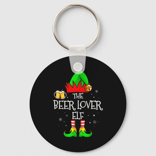 Llavero The Beer Lover Elf Matching Family Christmas Drink (Anverso)