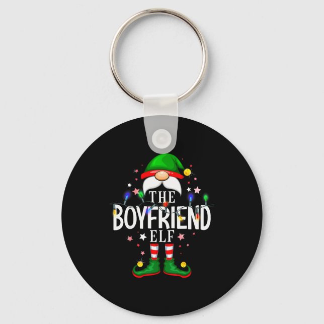 Llavero The Boyfriend Elf Christmas Family Pajama Party  (Anverso)