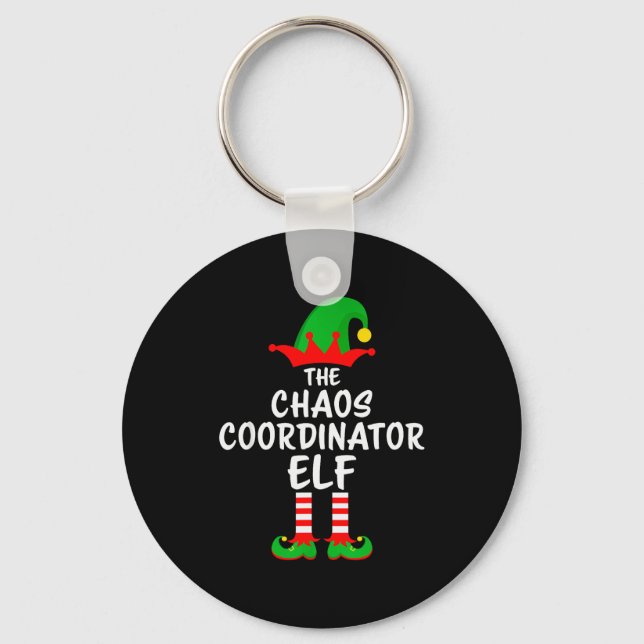Llavero The Chaos Coordinator Elf Matching Family Christma (Anverso)