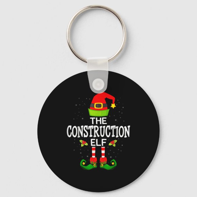Llavero The Construction Elf Christmas Family Matching Paj (Anverso)
