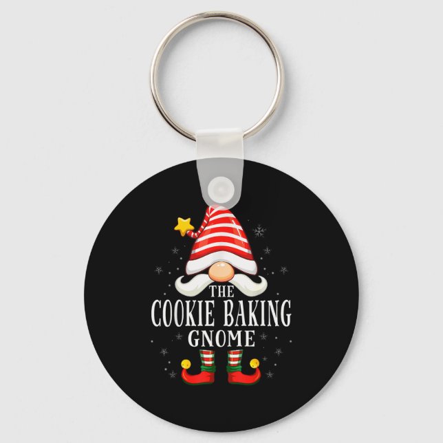 Llavero The Cookie Baking Gnome Christmas Group Family Paj (Anverso)