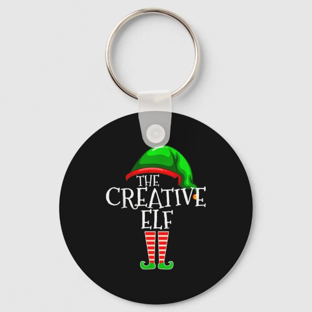 Llavero The Creative Elf Family Matching Group Christmas  (Anverso)