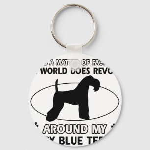 Llavero The dog revolves around my KERRY BLUE TERRIER