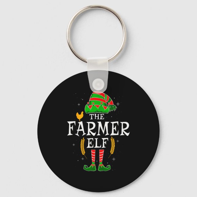 Llavero The Farmer Elf Group Matching Family Christmas Far (Anverso)