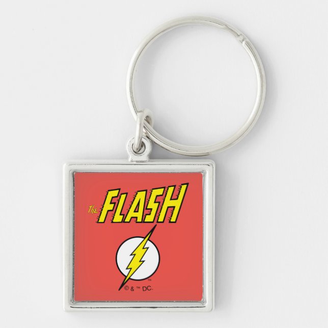 Llavero The Flash Name & Lightning Bolt Logo (Frente)