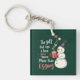 Llavero The Gift That Says, 'I Love You More Than Eggnog