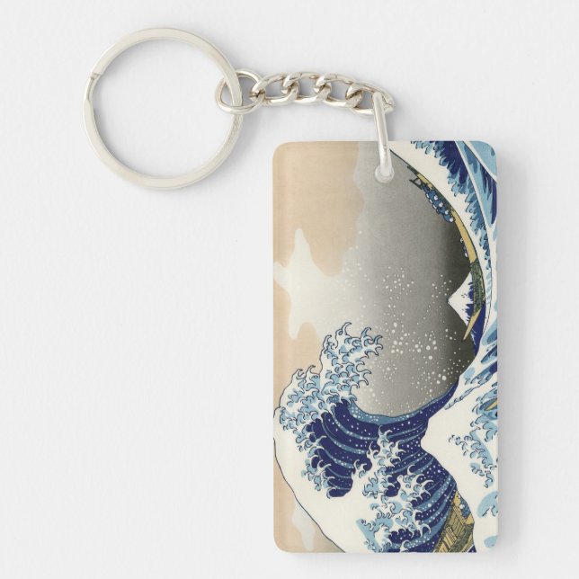 Llavero The Great Wave of Kanagawa - Katsushika Hokusai (Frente)