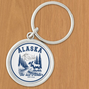 Llavero The Last Frontier Alaska Wildlife Scene
