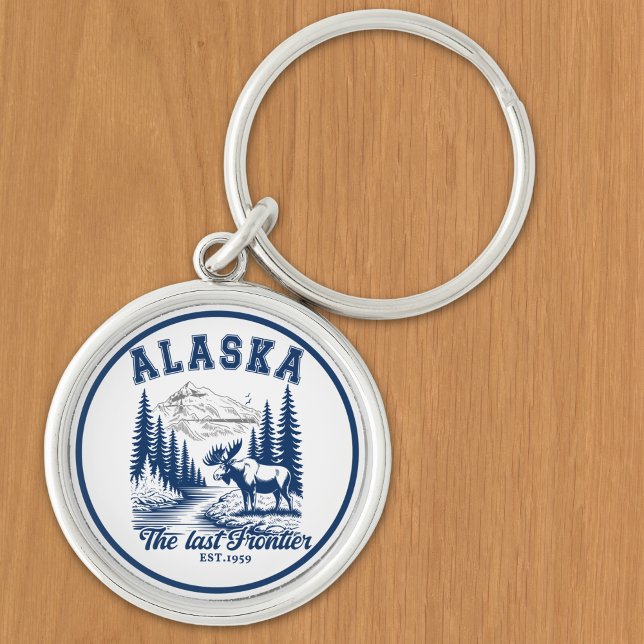 Llavero The Last Frontier Alaska Wildlife Scene (Subido por el creador)