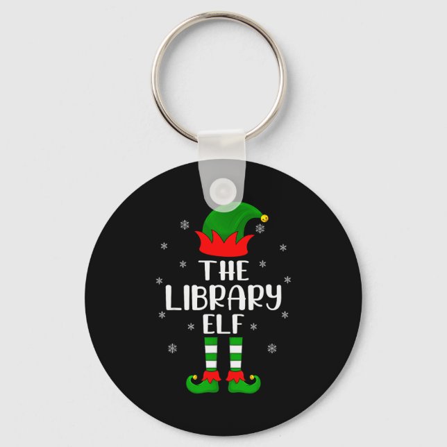 Llavero The Library Elf Christmas Party Matching Family Xm (Anverso)