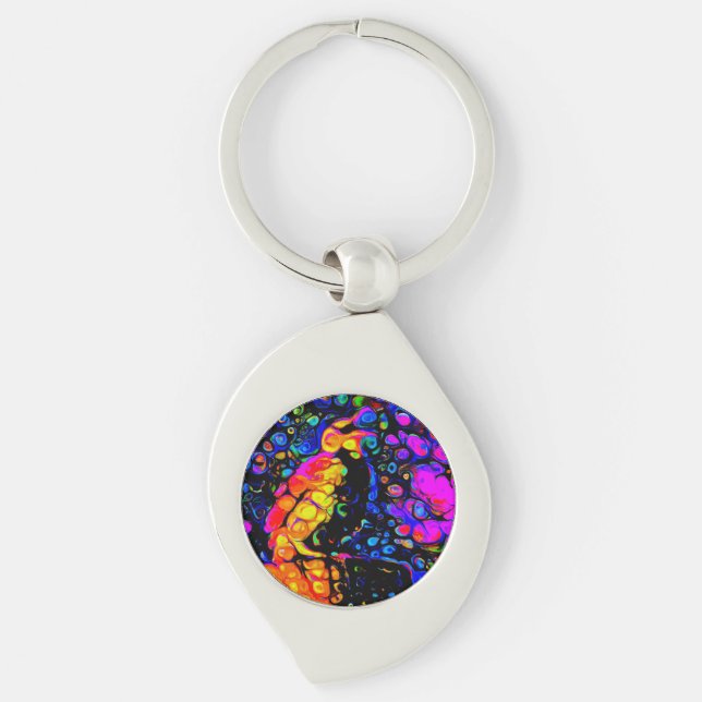 Llavero The Lonely Bird 4: Liquid Art Style (Anverso)