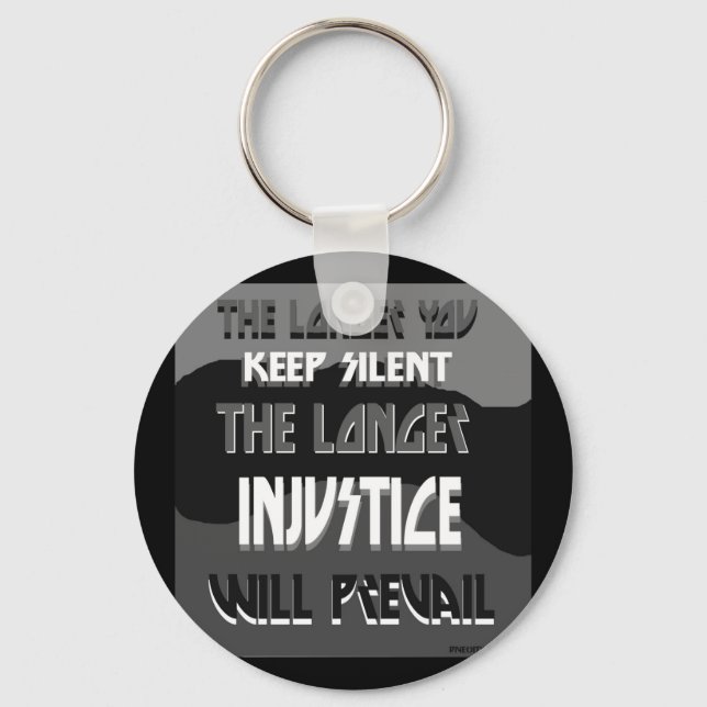 Llavero The Longer You Keep Silent Keychain (Anverso)