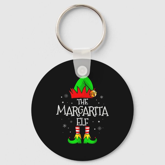 Llavero The Margarita Elf Matching Family Christmas Mens W (Anverso)