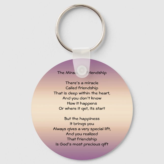Llavero The Miracle of Friendship Keychain (Anverso)
