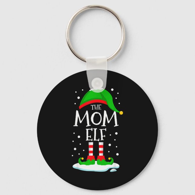 Llavero The Mom Elf Christmas Family Matching Xmas Mommy G (Anverso)