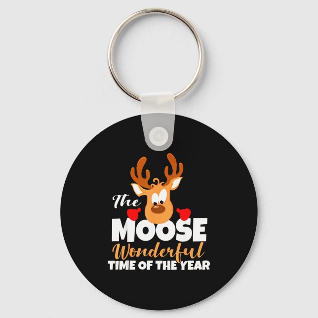 Llavero The Moose Wonderful Time Of The Year Funny Christm (Anverso)