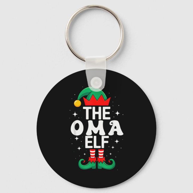 Llavero The Oma Elf Funny Christmas Matching Family Group  (Anverso)