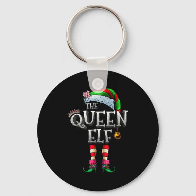 Llavero The Queen Elf Shirt Matching Family Christmas Elf  (Anverso)