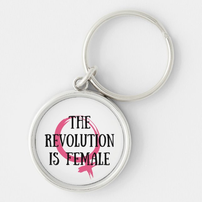 Llavero The Revolution is Female (Frente)