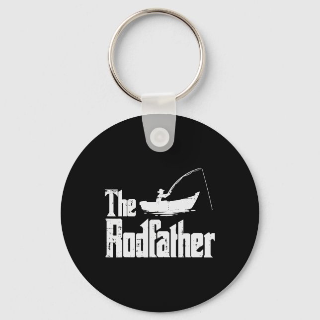 Llavero The Rodfather Fun Fishing Fathers Day Movie Pun Da (Anverso)