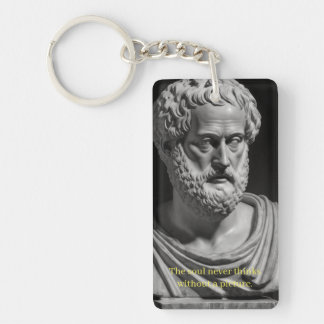 Llavero The soul never thinks without a picture