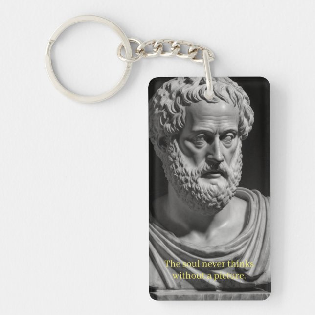 Llavero The soul never thinks without a picture (Frente)