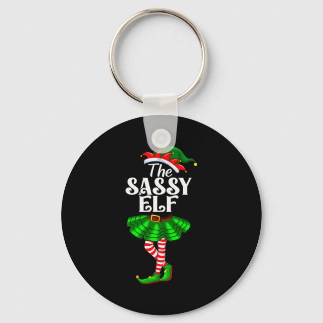 Llavero The Sy Elf Xmas Funny Christmas Matching Family Pa (Anverso)