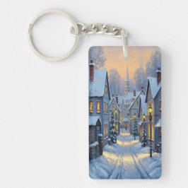 Llavero The Town In Winter