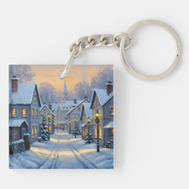 Llavero The Town In Winter