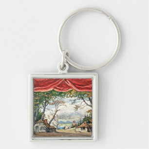 LLAVERO THEATRE BACKDROP DECOR, BALLET RUSES GISELLE CARD
