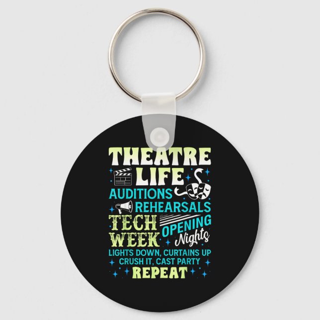 Llavero Theatre Nerd Actor Funny Musical Theater Geek Thes (Anverso)