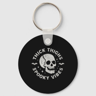Llavero Thick Thighy Spooky Vibes Skull Funny Halloween