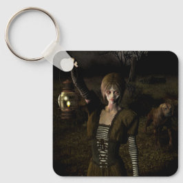 Llavero Thin female carrying lamp