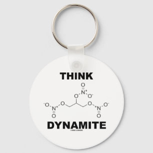 Llavero Think Dynamite (Molécula química de la nitroglicer