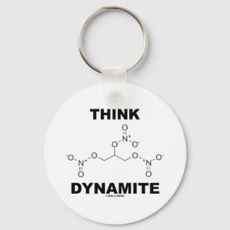 Llavero Think Dynamite (Molécula química de la nitroglicer