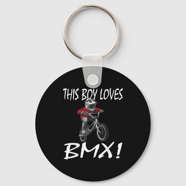 Llavero This Boy Loves Bmx, Kids Bmx  (Anverso)
