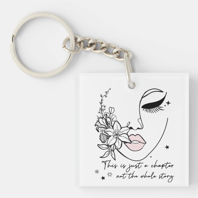 Llavero This is Just a Chapter Positive Quote  (Frente)