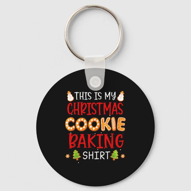 Llavero This Is My Christmas Cookie Baking Shirt Xmas Holi (Anverso)