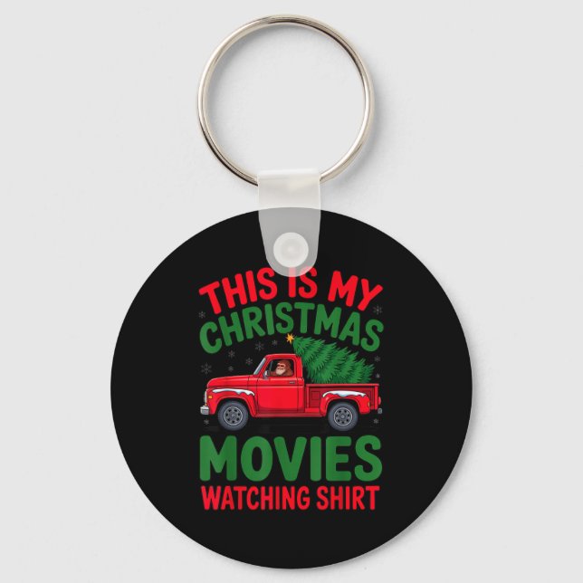 Llavero This Is My Christmas Movie Watching Shirt Bigfoot  (Anverso)