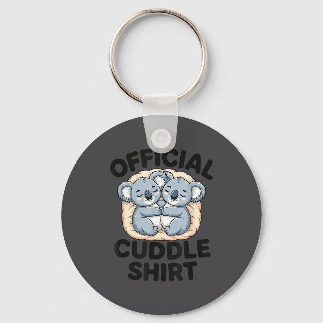 Llavero This Is My Cuddle Shirt Cute Koala Matching  (Anverso)