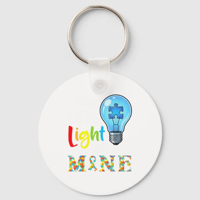 Llavero This Little Light Of Mine Autism Awareness Support (Anverso)