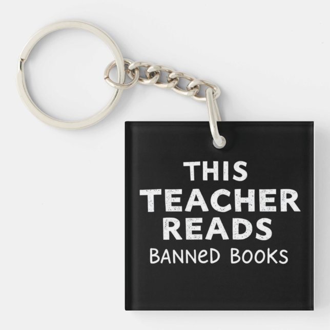 Llavero This Teacher Reads Banned Books Graphic (Frente)
