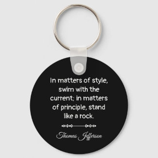 Llavero Thomas Jefferson Quote -- Stand like a rock