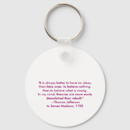 Llavero Thomas Jefferson - Siempre es mejor