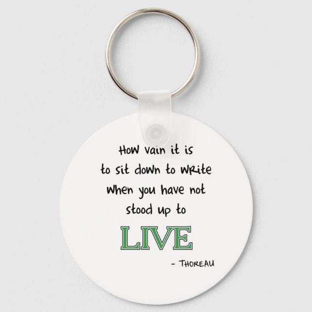 Llavero Thoreau on Writing (Anverso)