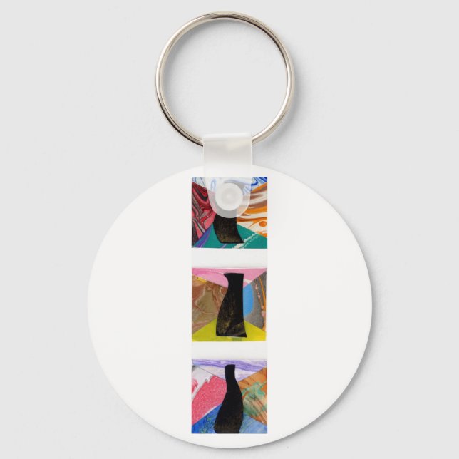 Llavero Three Black Vases (Anverso)