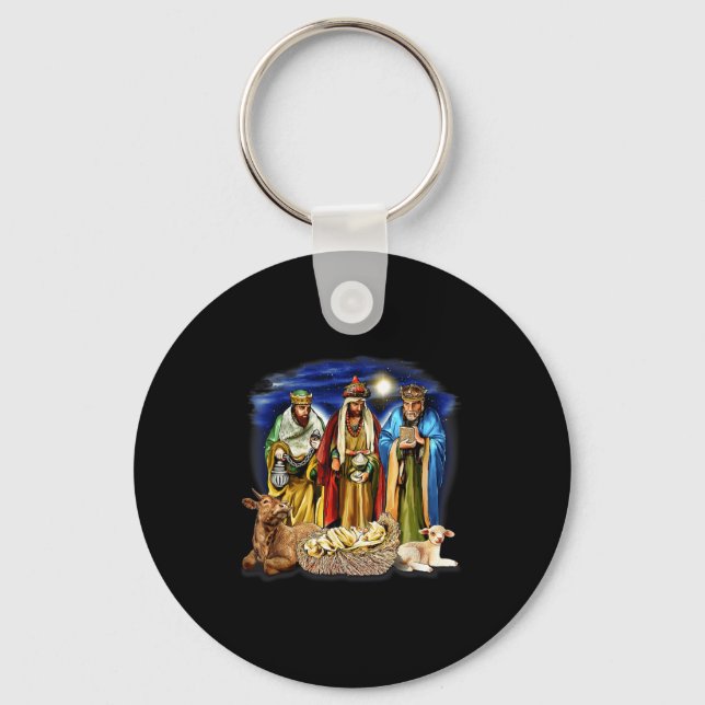 Llavero Three Kings Shirt Nativity Scene Shirt Christmas S (Anverso)