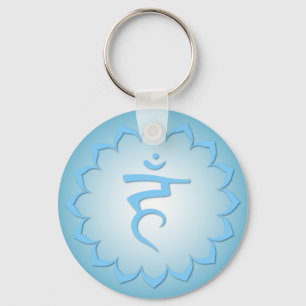 Llavero Throat Chakra - Azul claro